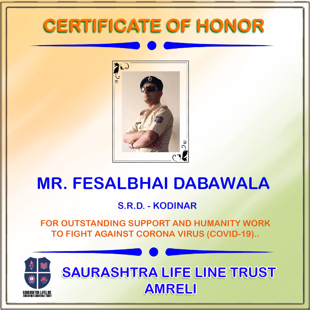 Certificate of Honor